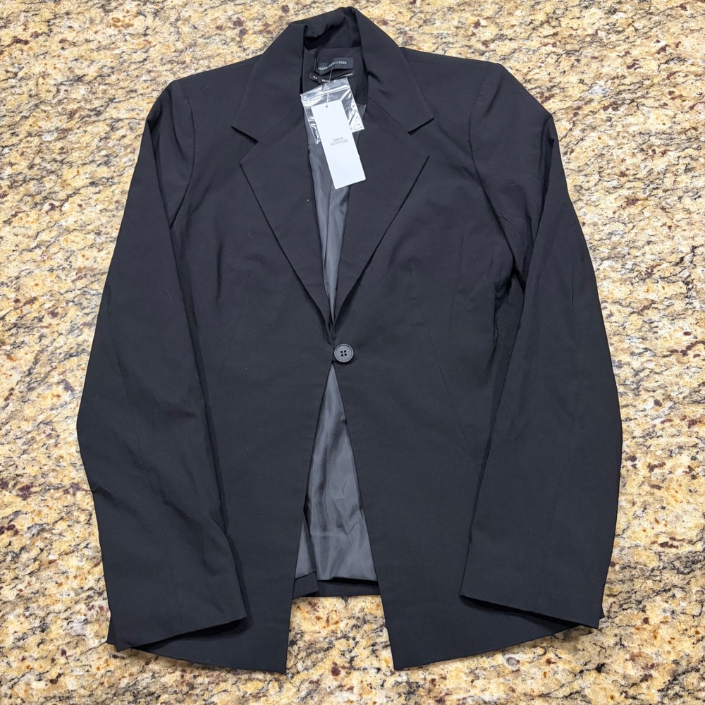 NEW Urban Outfitters Womens Black Single Button Blazer Jacket Size Small  ws
